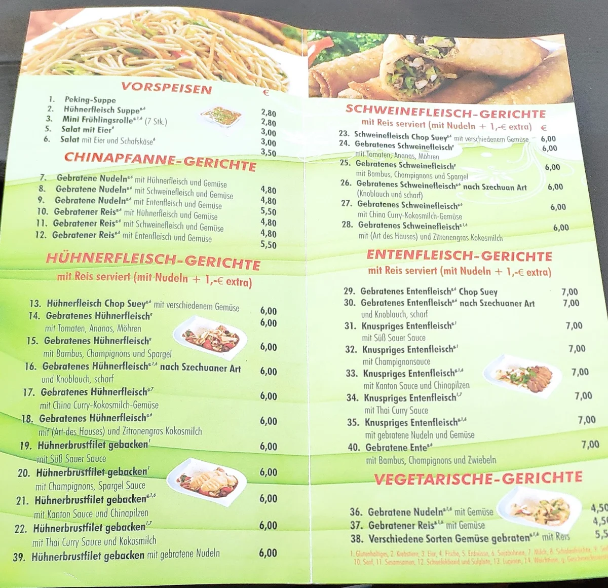 Speisekarte photo 3
