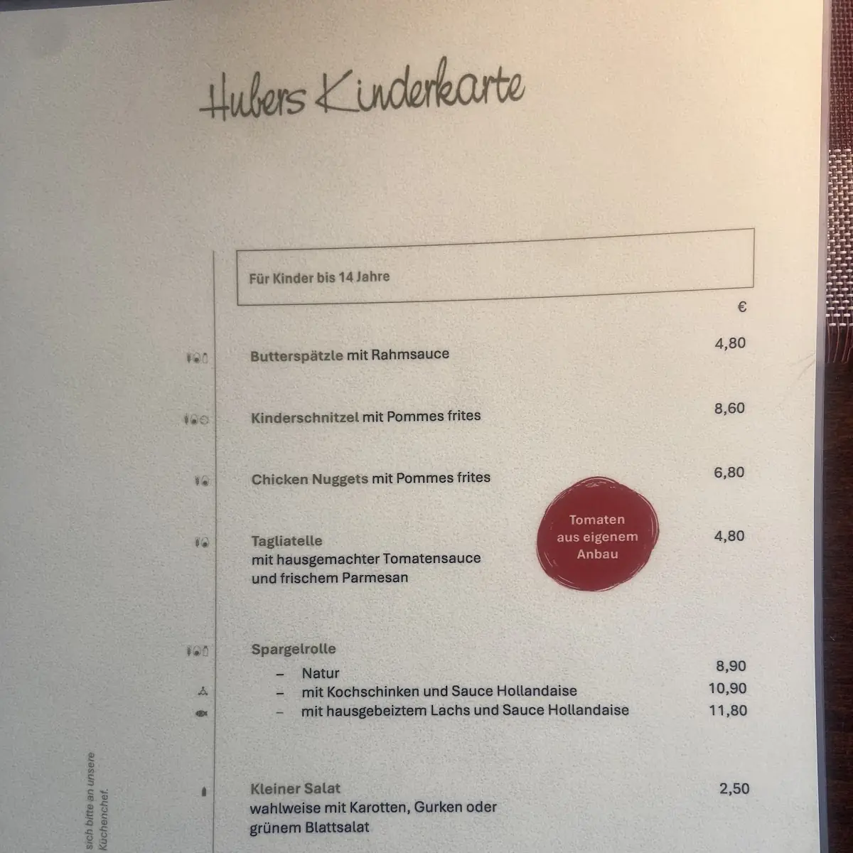 Speisekarte photo 5