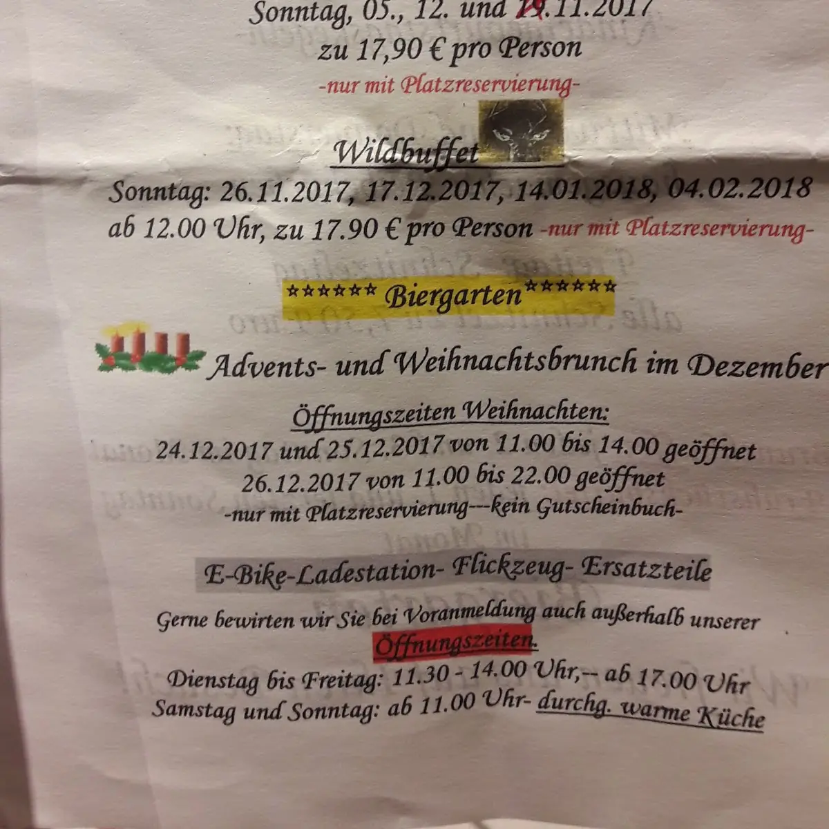 Speisekarte photo 1