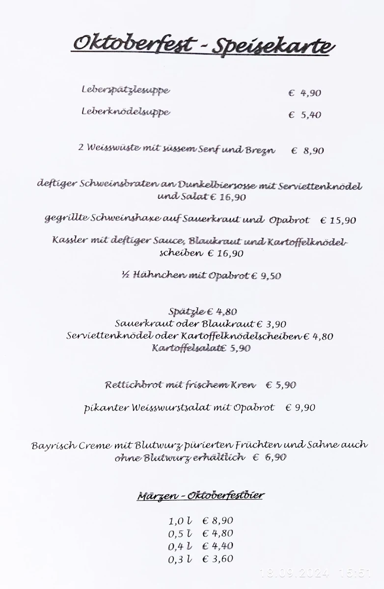 Speisekarte photo 1
