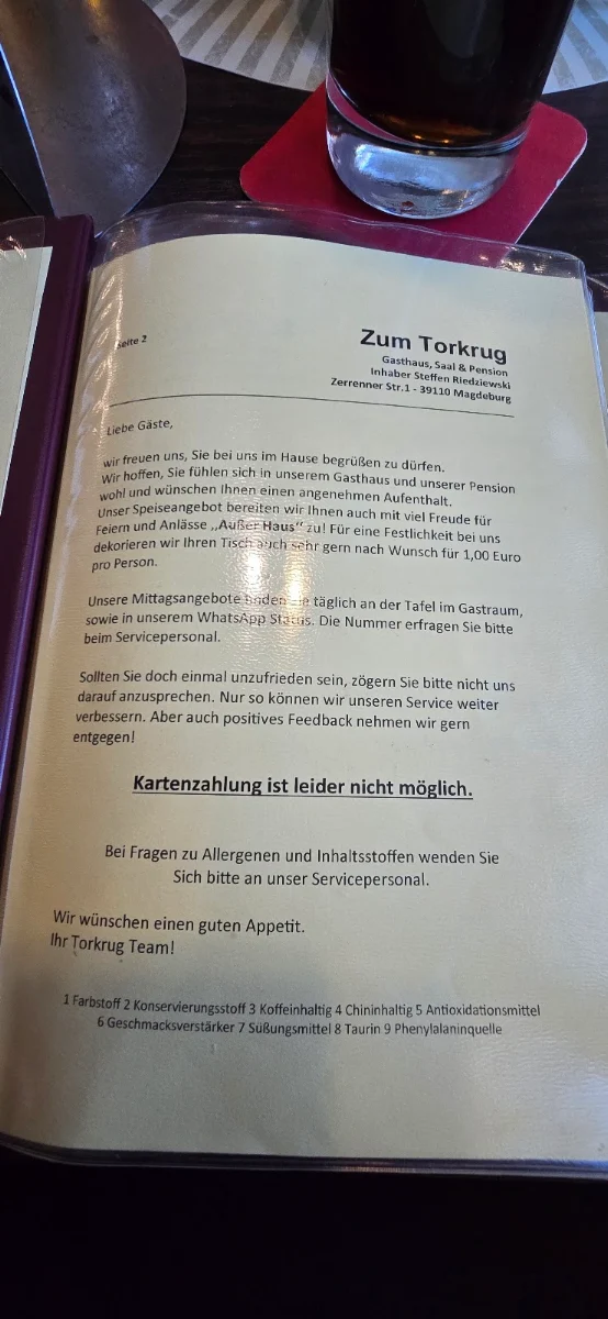 Speisekarte photo 8