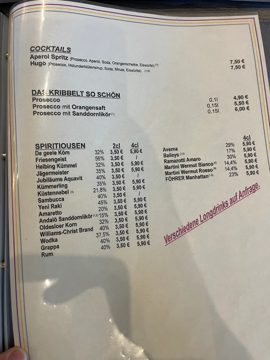 Speisekarte photo 2