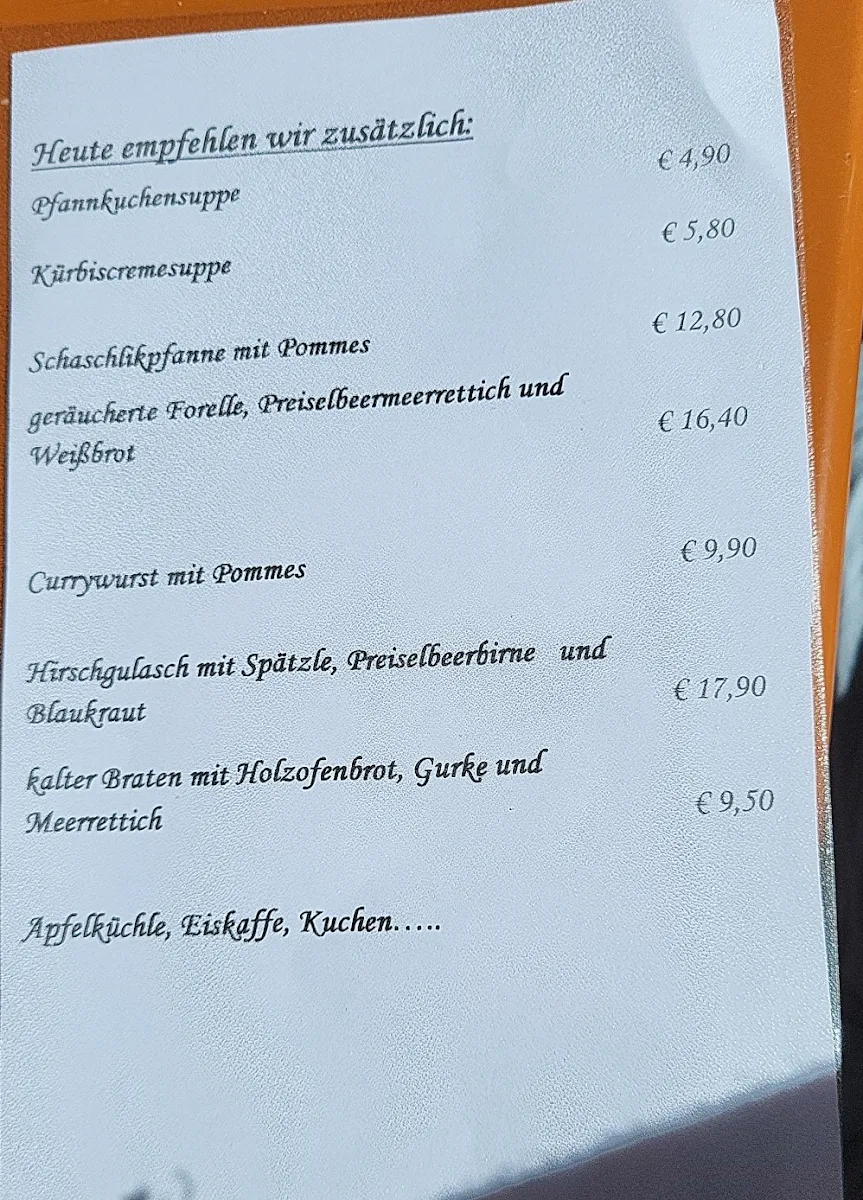 Speisekarte photo 1