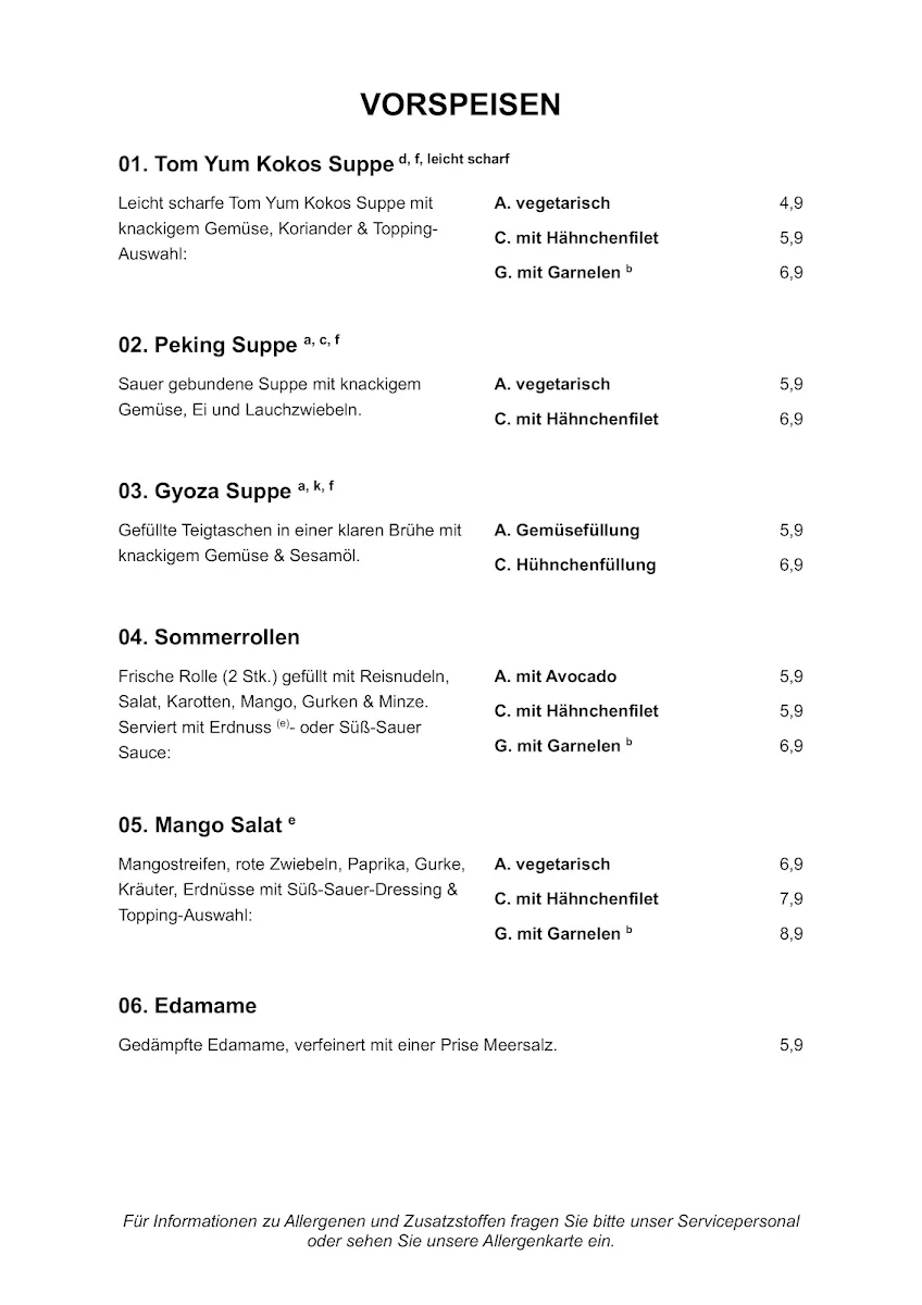 Speisekarte photo 4