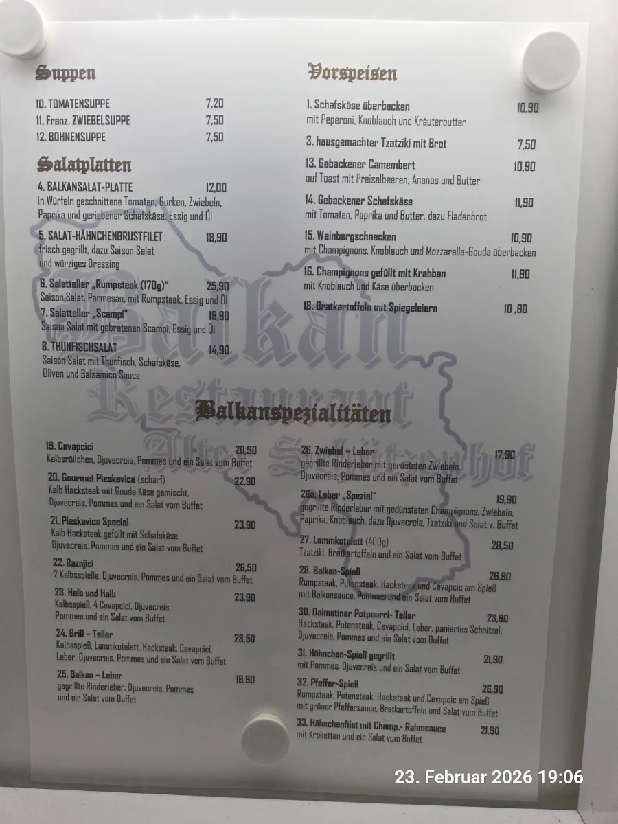 Speisekarte photo 1