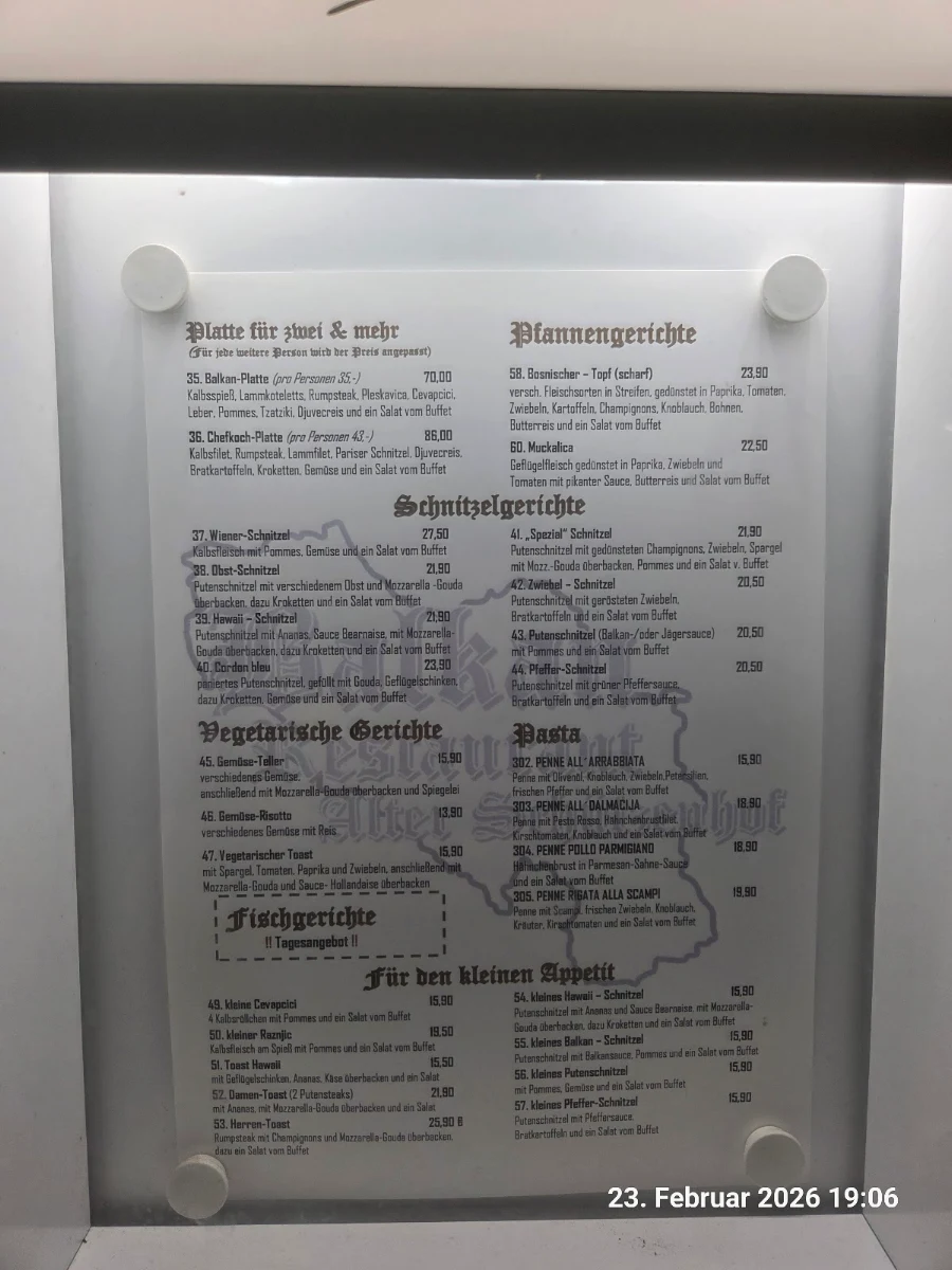 Speisekarte photo 2