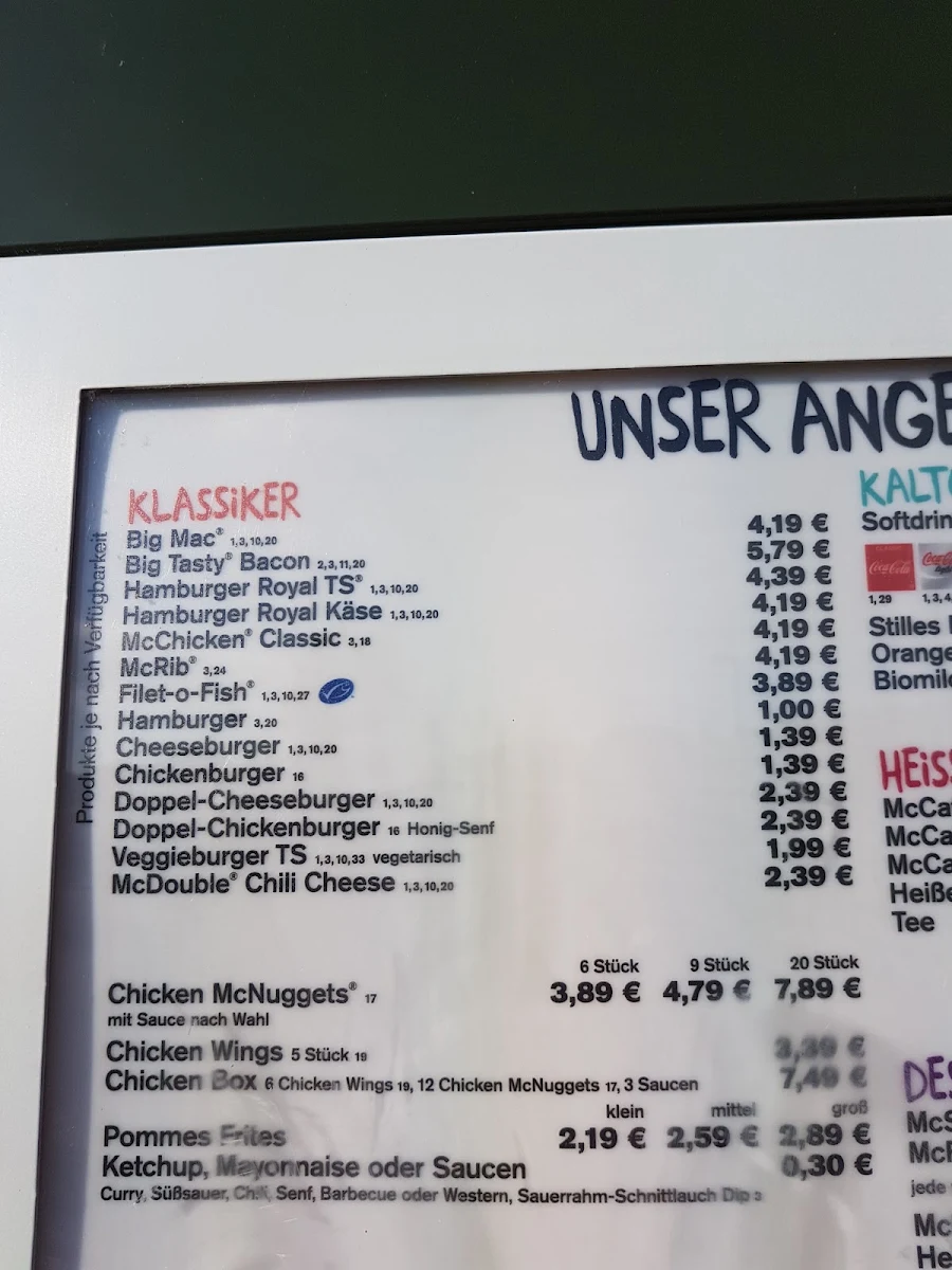 Speisekarte photo 3