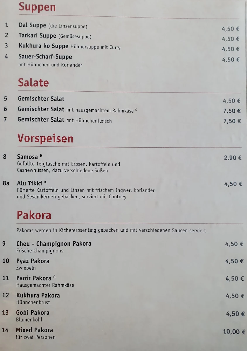 Speisekarte photo 1