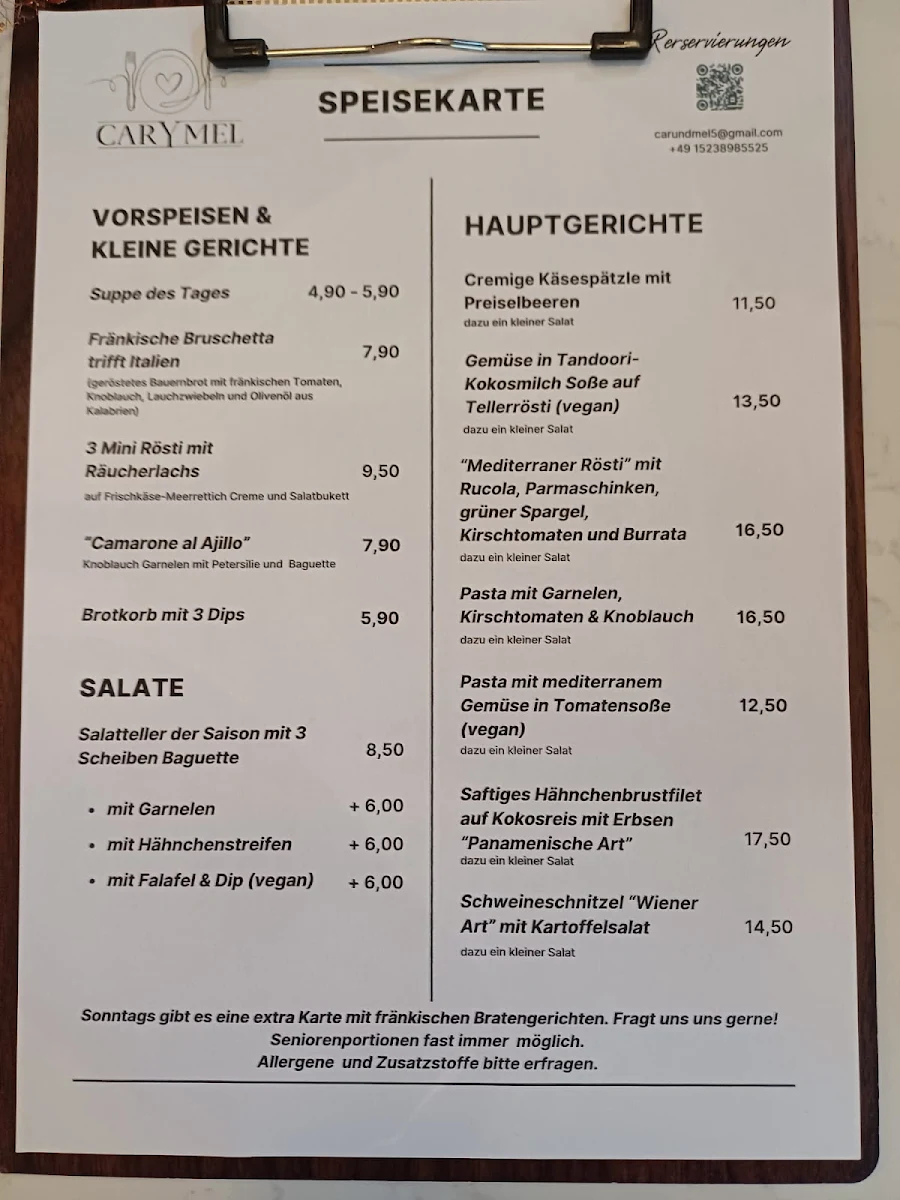 Speisekarte photo 1
