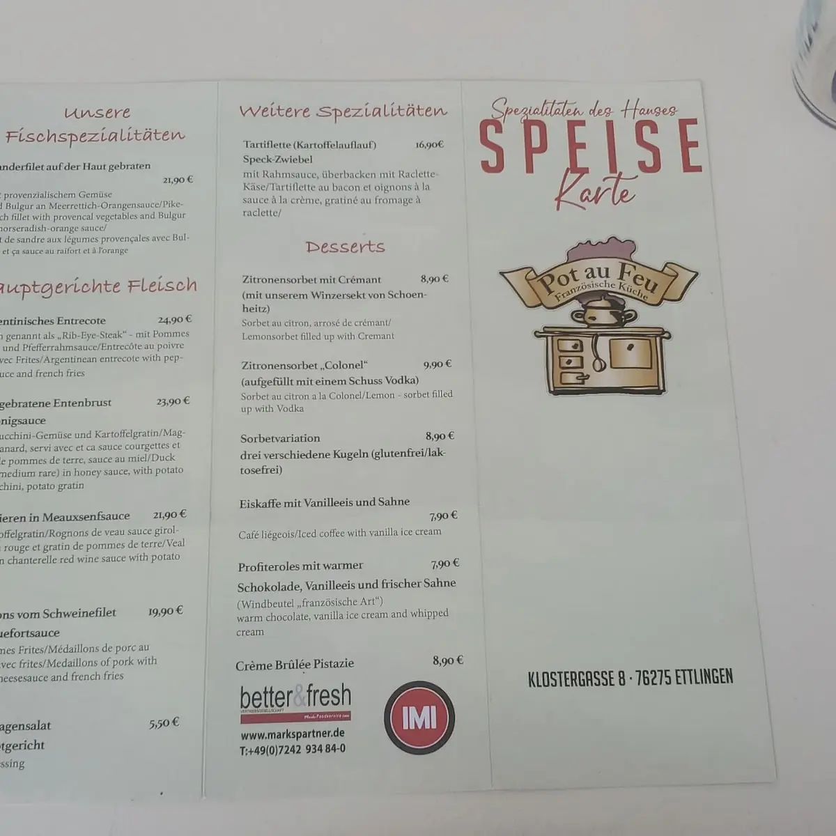Speisekarte photo 1