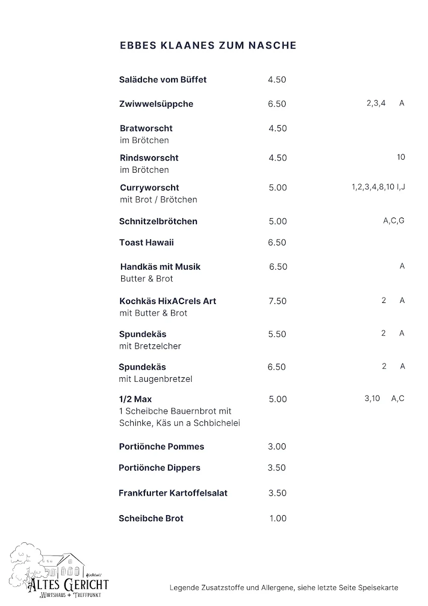 Speisekarte photo 5