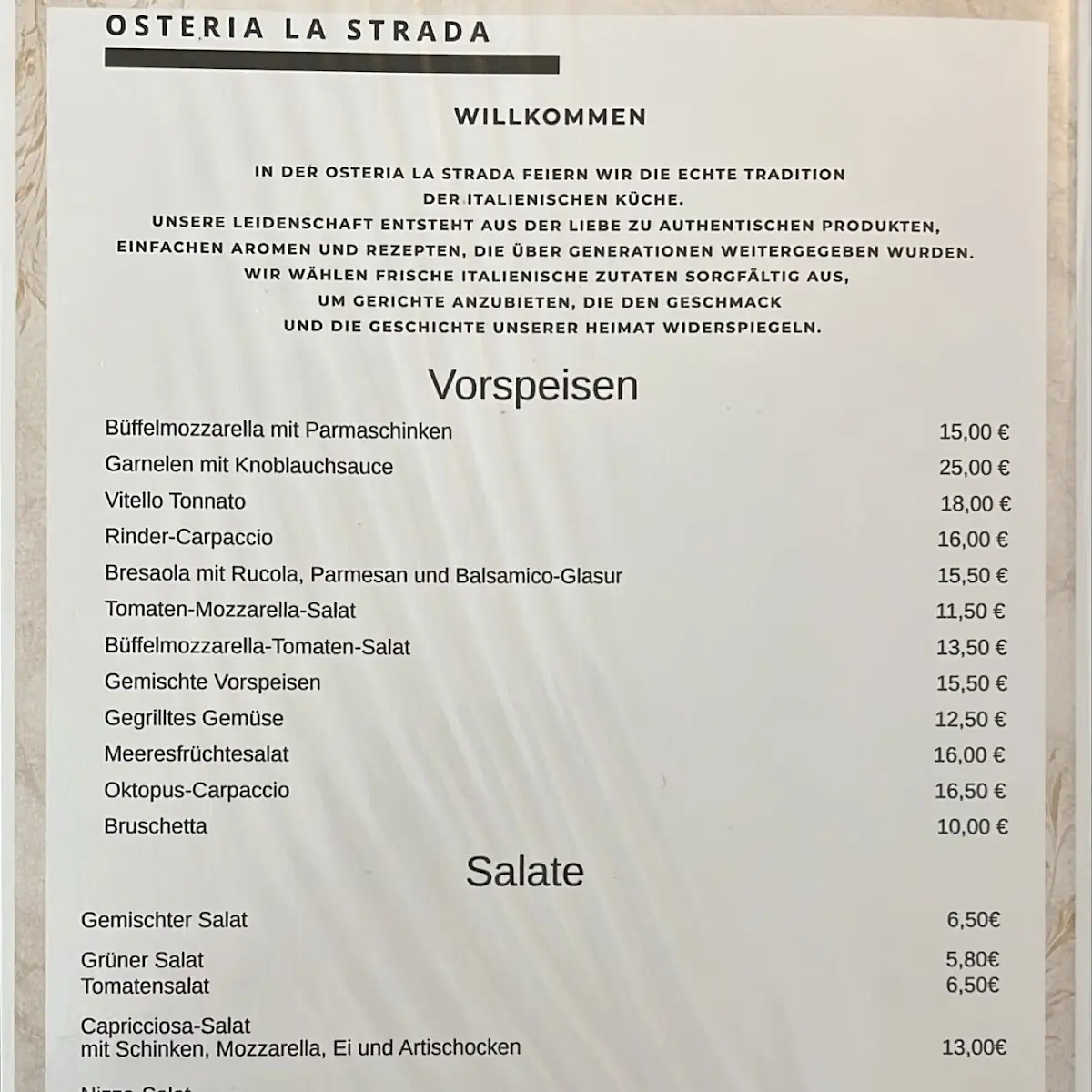 Speisekarte photo 1