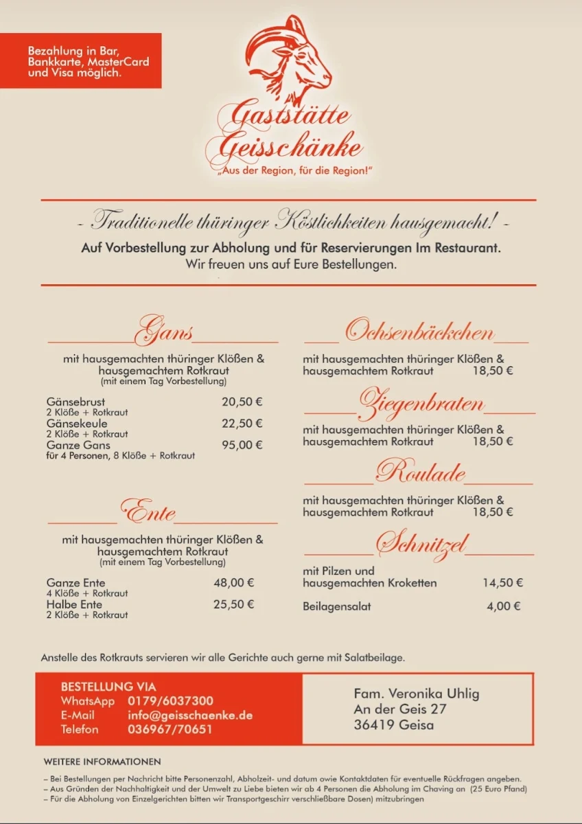 Speisekarte photo 1