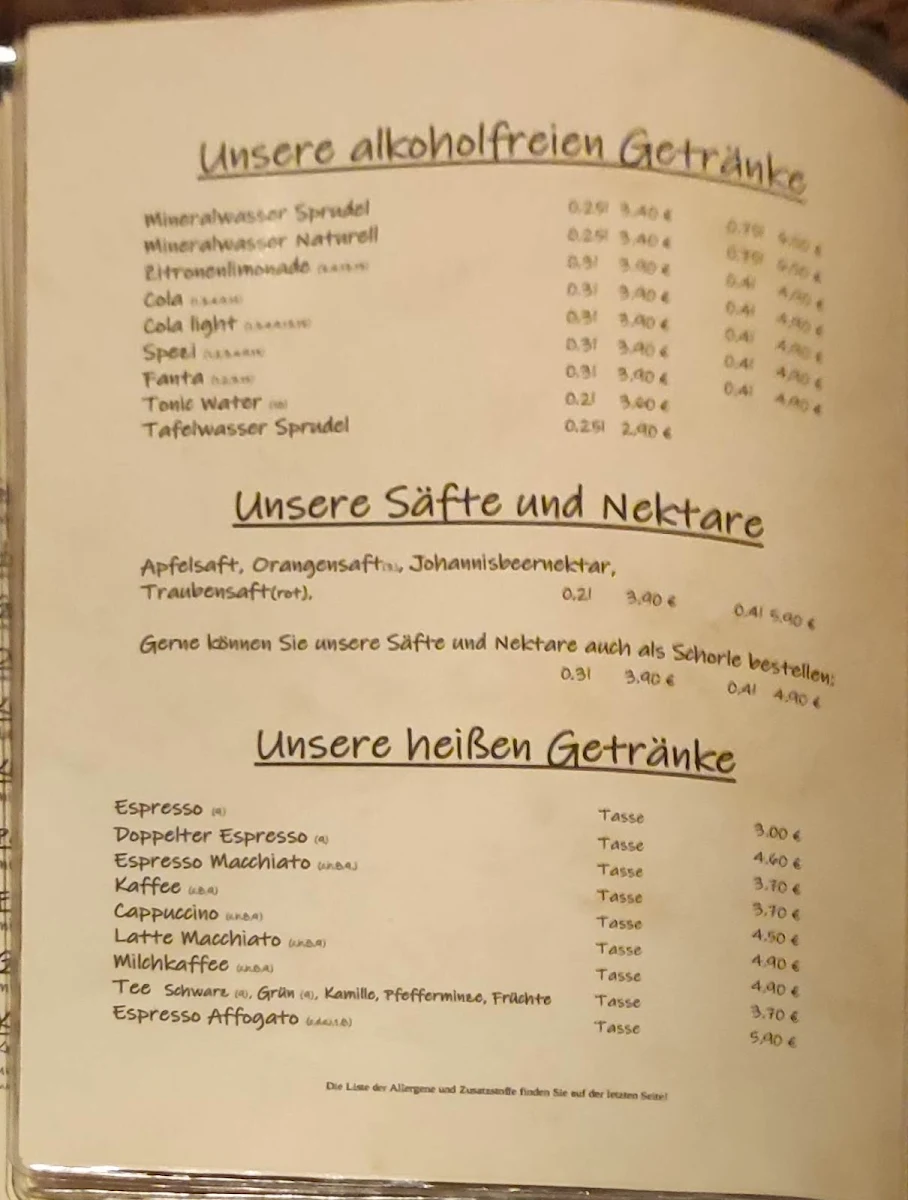 Speisekarte photo 4