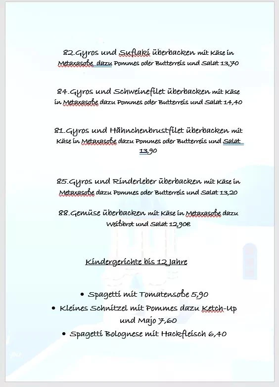 Speisekarte photo 8
