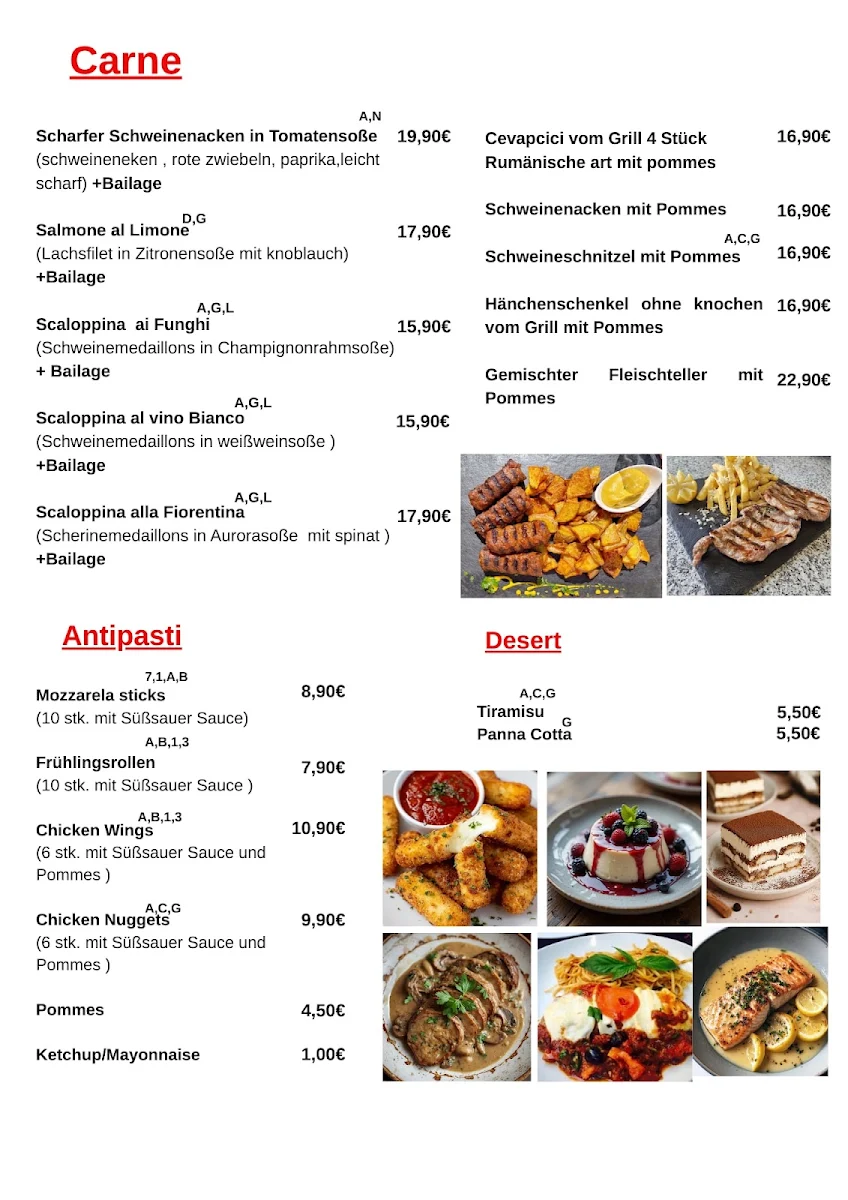 Speisekarte photo 2