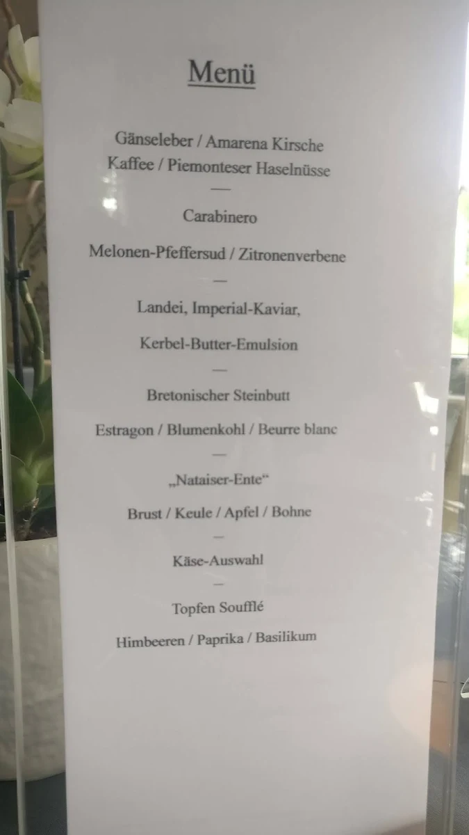 Speisekarte, Le Temple - Christiane Detemple-Schäfer und Oliver Schäfer
