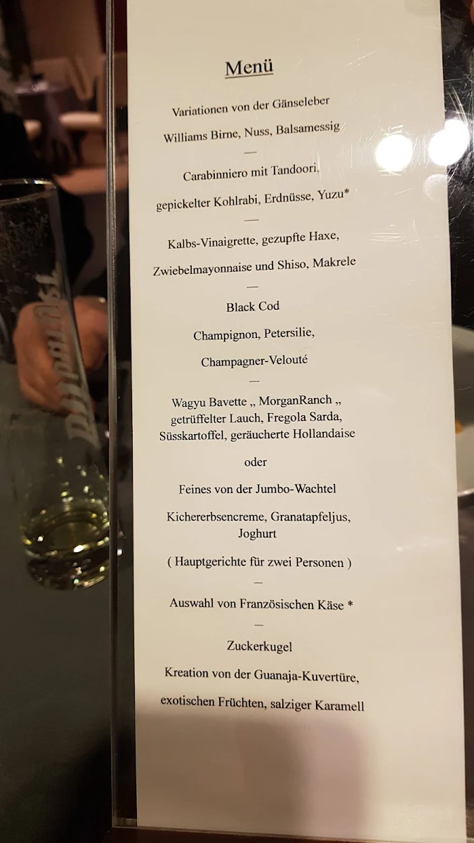 Speisekarte, Le Temple - Christiane Detemple-Schäfer und Oliver Schäfer
