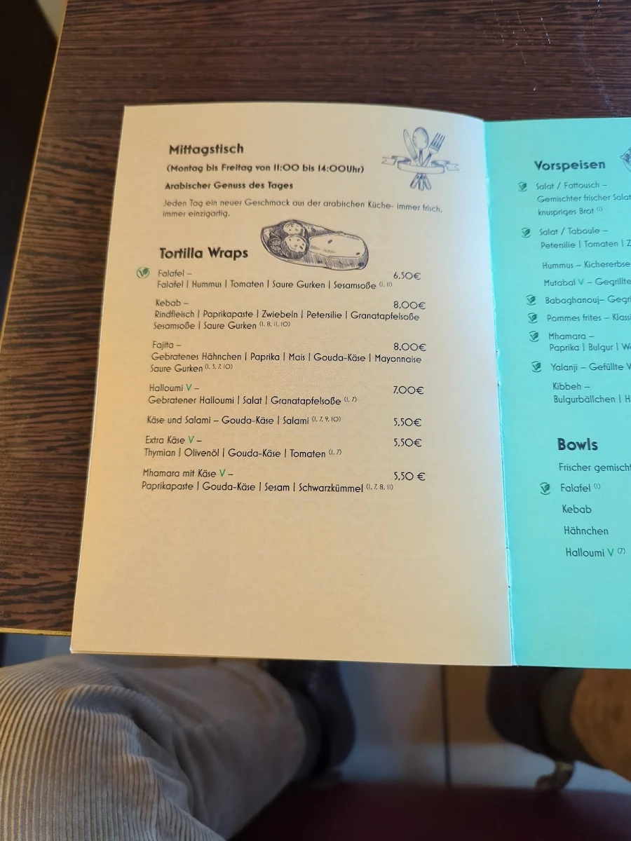 Speisekarte, Kultur bei Racha & Roger