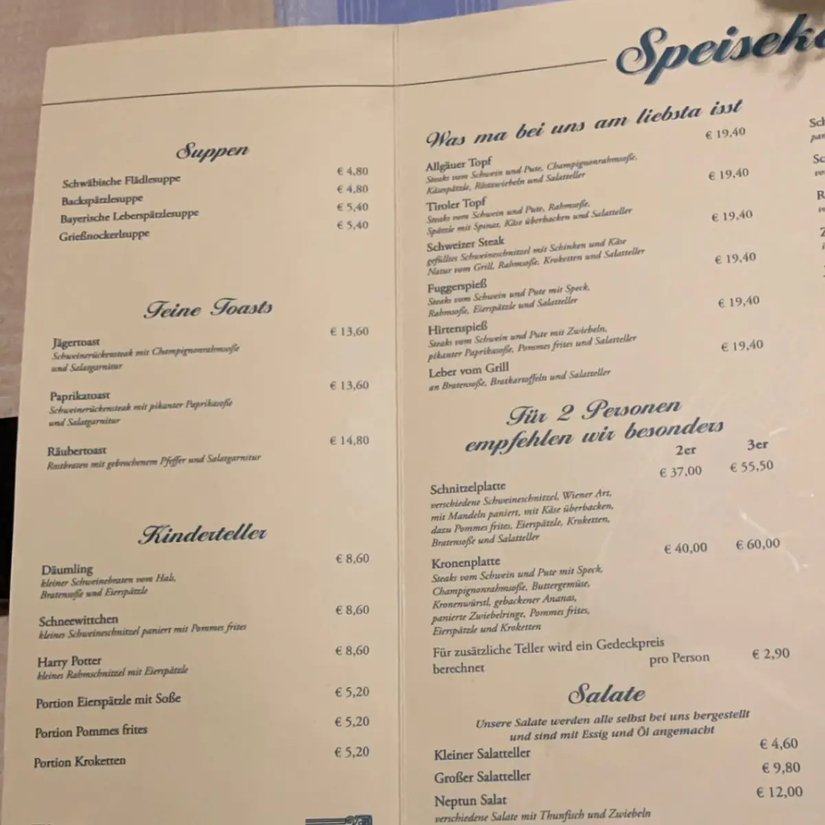 Speisekarte photo 3