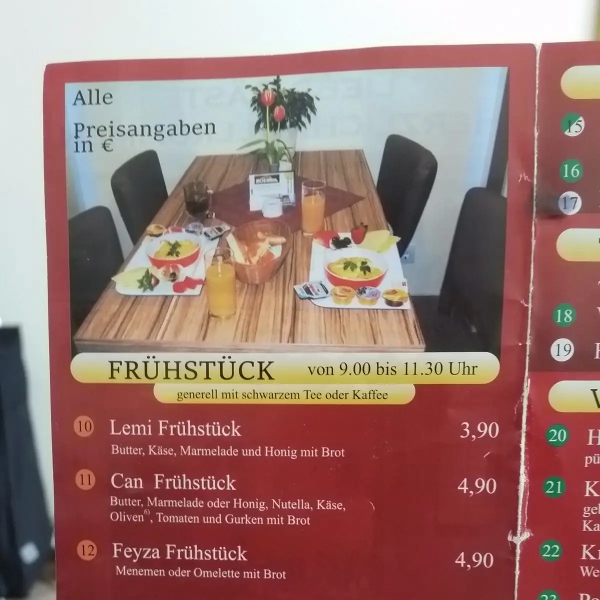 Speisekarte photo 10