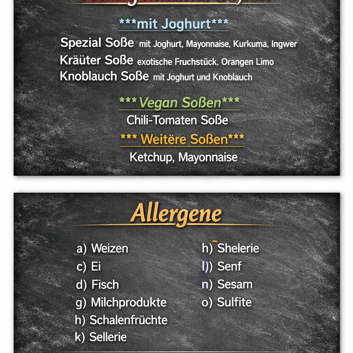 Speisekarte photo 2