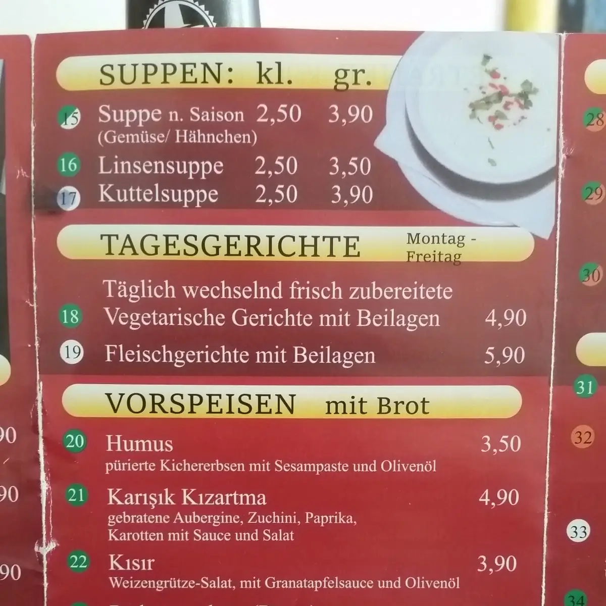 Speisekarte photo 8