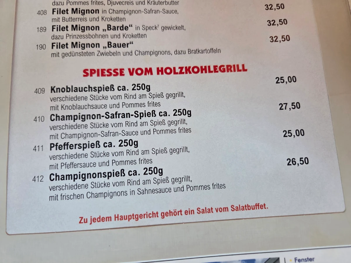 Speisekarte photo 1