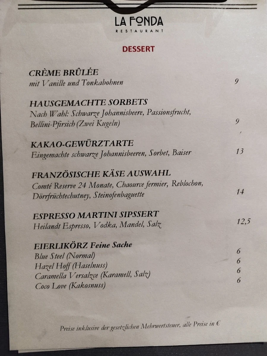 Speisekarte photo 1