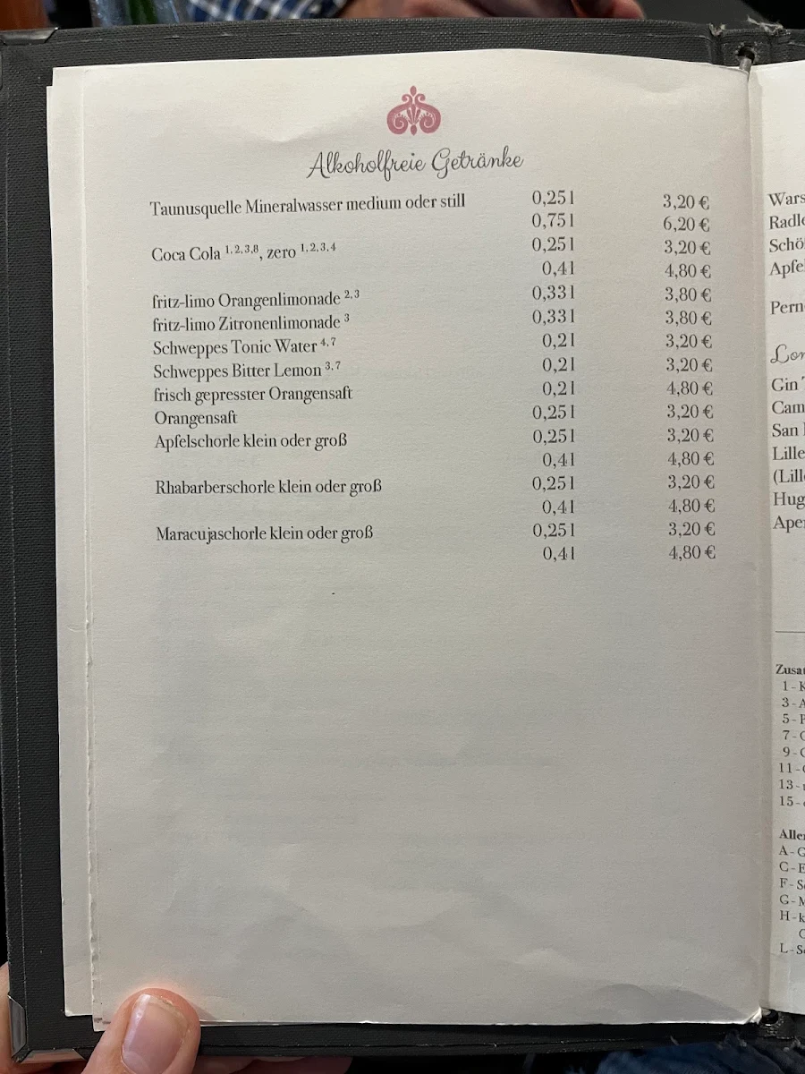 Speisekarte photo 5