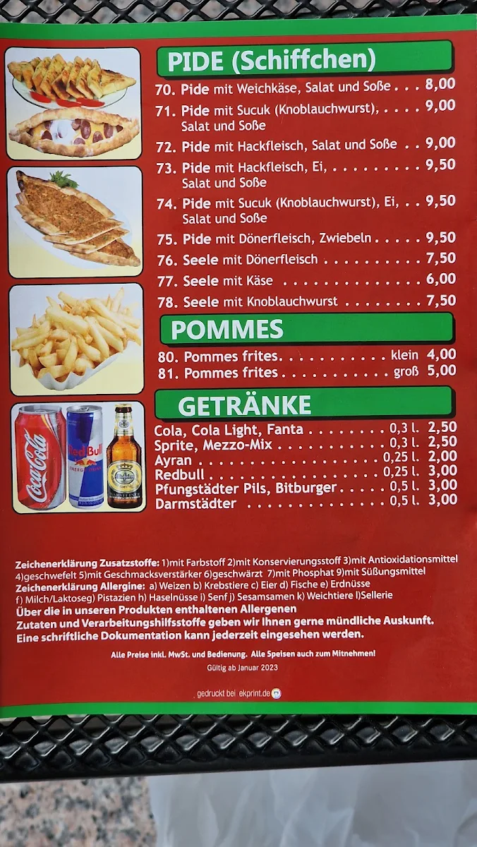 Speisekarte photo 1