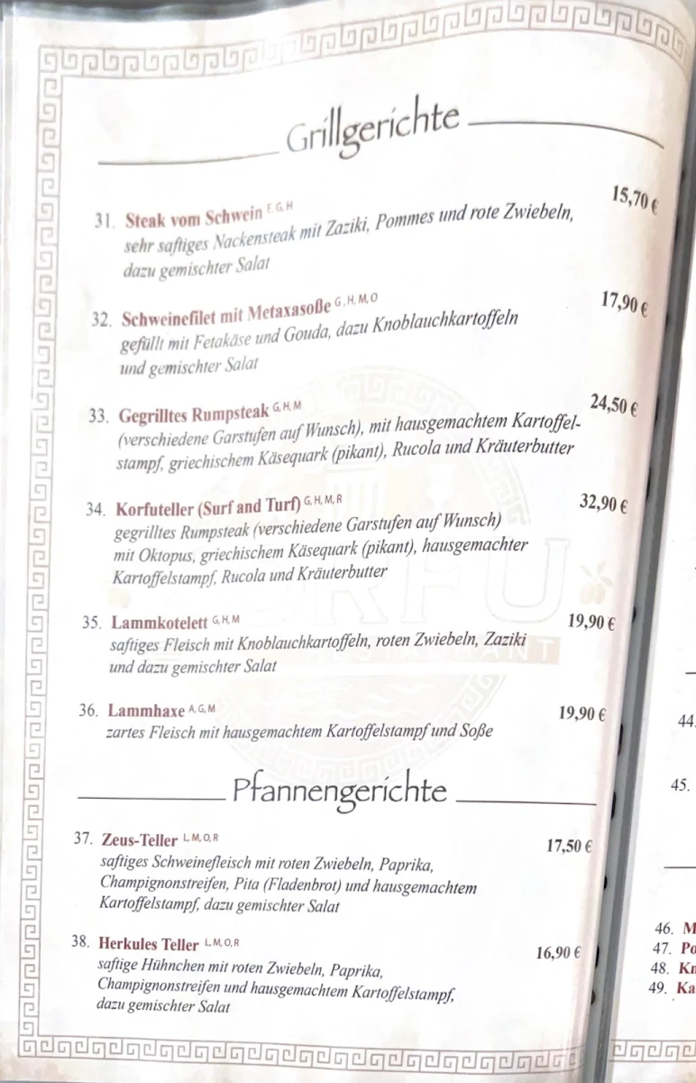 Speisekarte photo 2