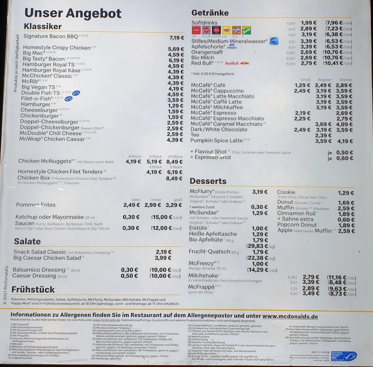 Speisekarte photo 1