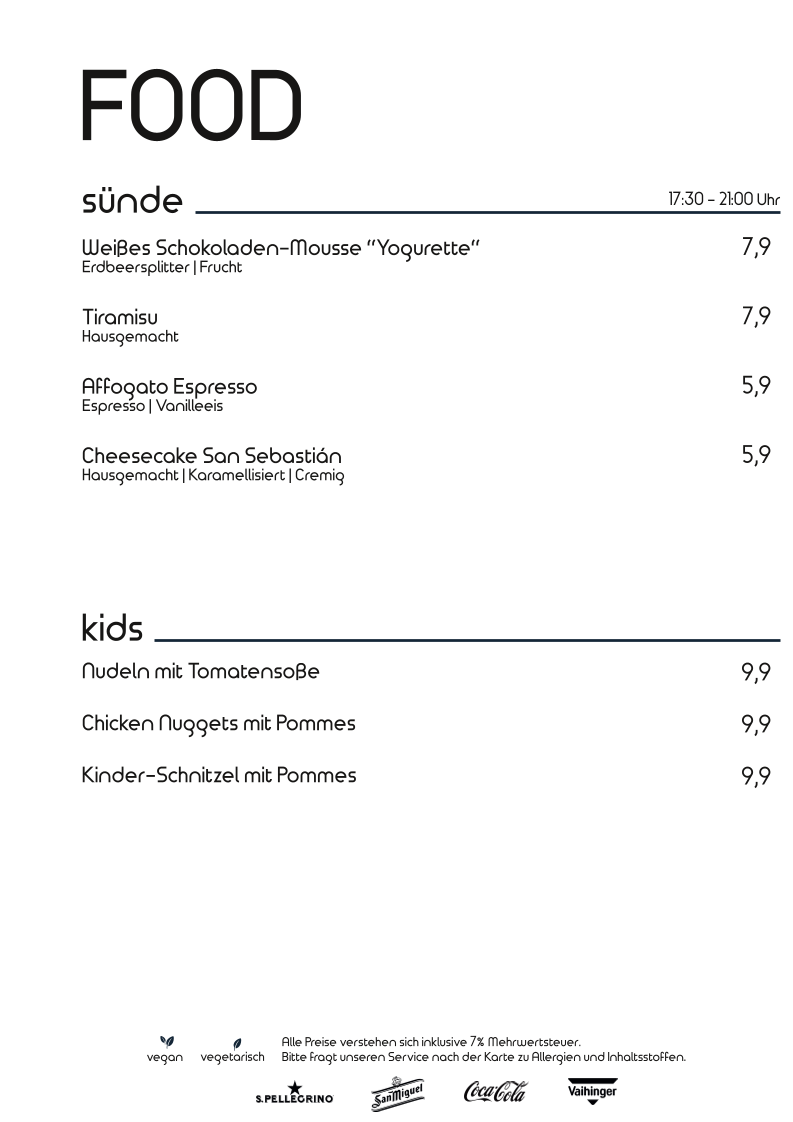 Speisekarte photo 3