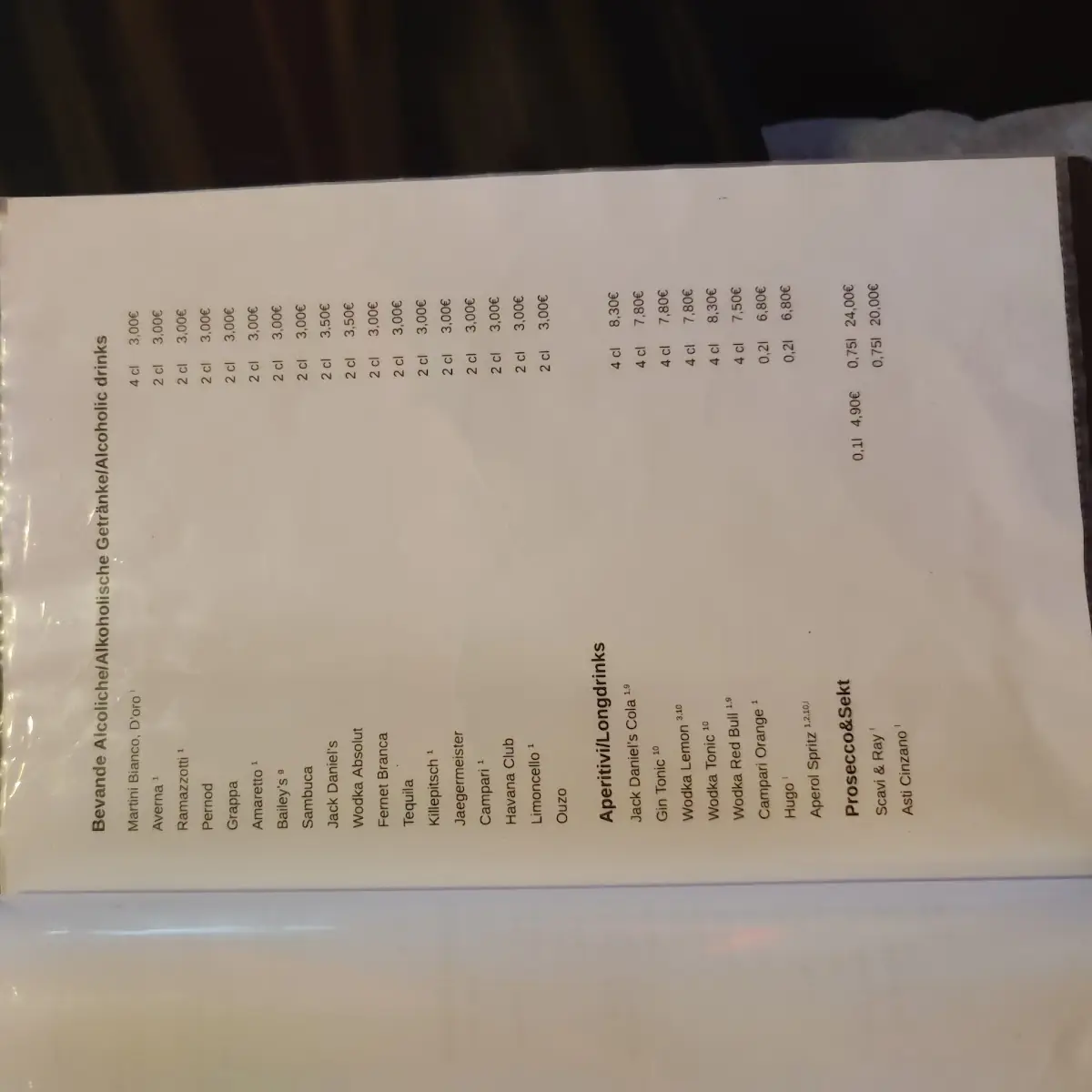 Speisekarte photo 8