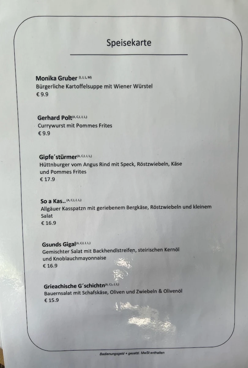 Speisekarte photo 2