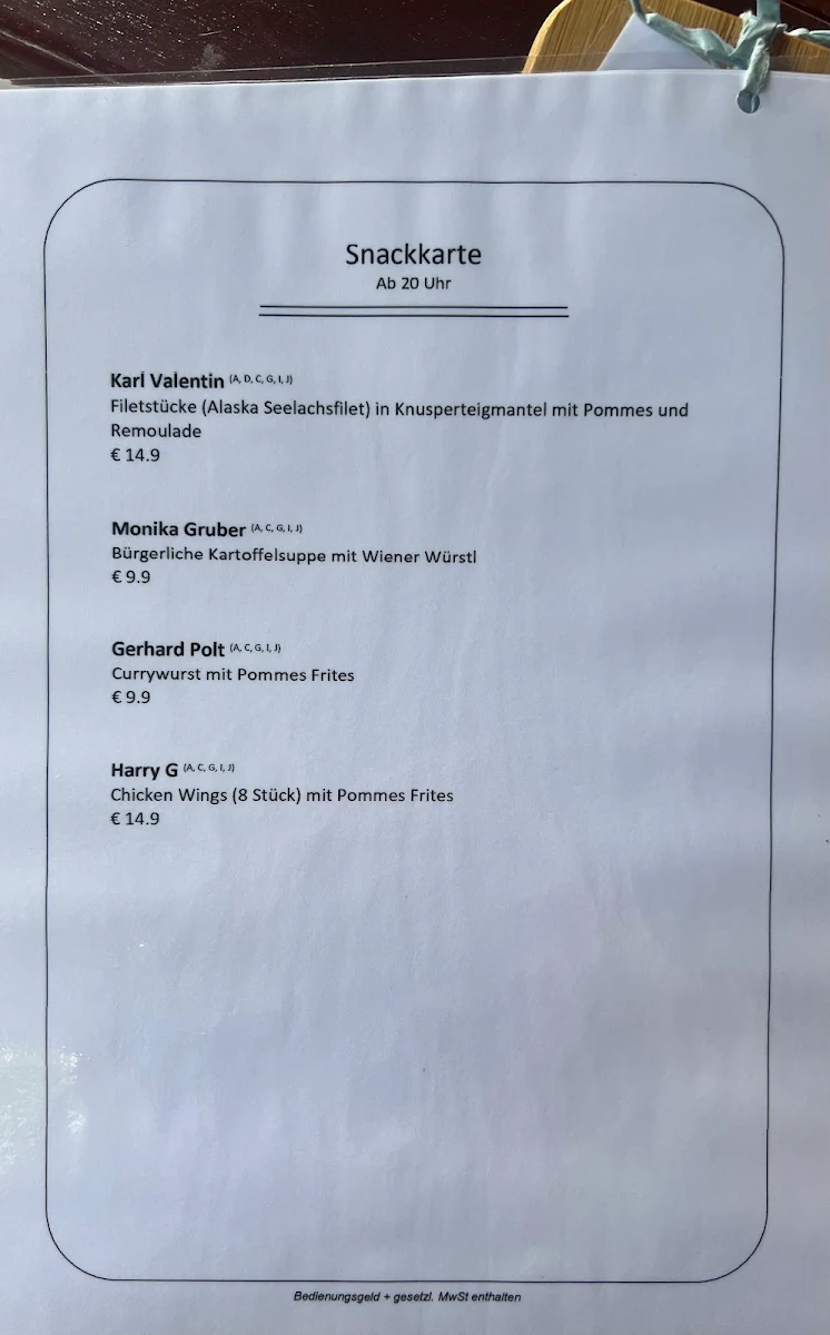 Speisekarte photo 4