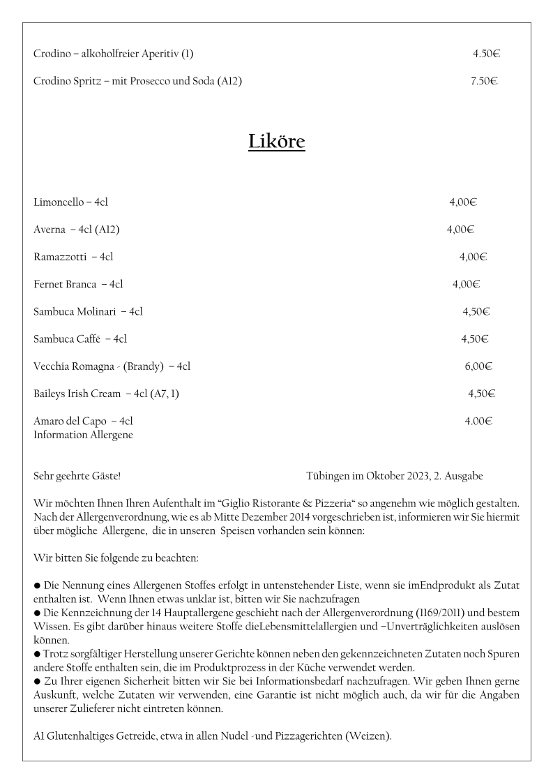 Speisekarte photo 8