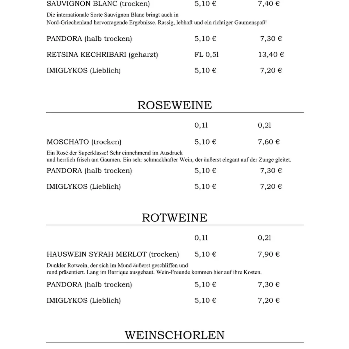 Speisekarte photo 9