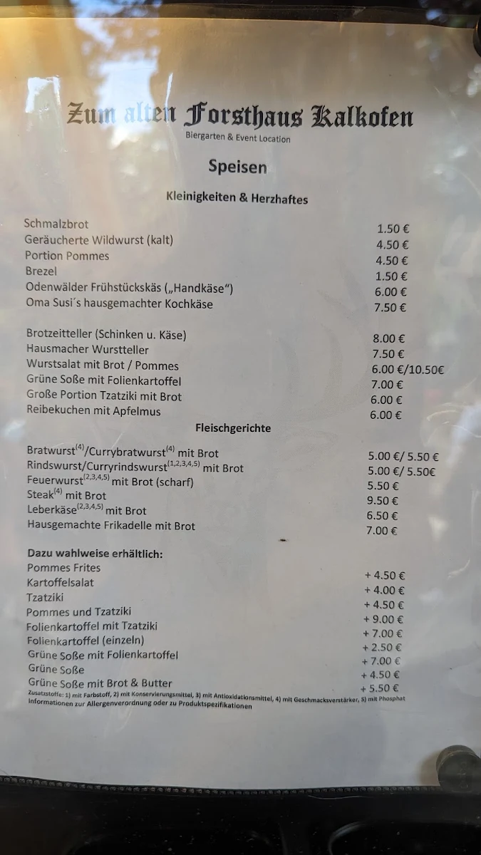 Speisekarte photo 2