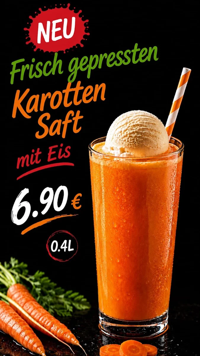 Speisekarte, Café Roman