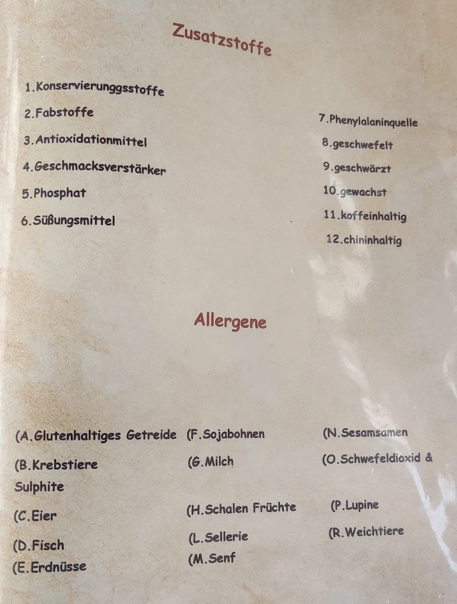 Speisekarte photo 1