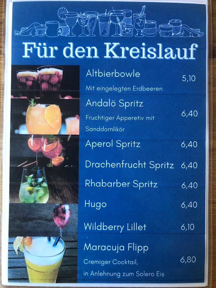 Speisekarte, Gaststätte Friesenkate