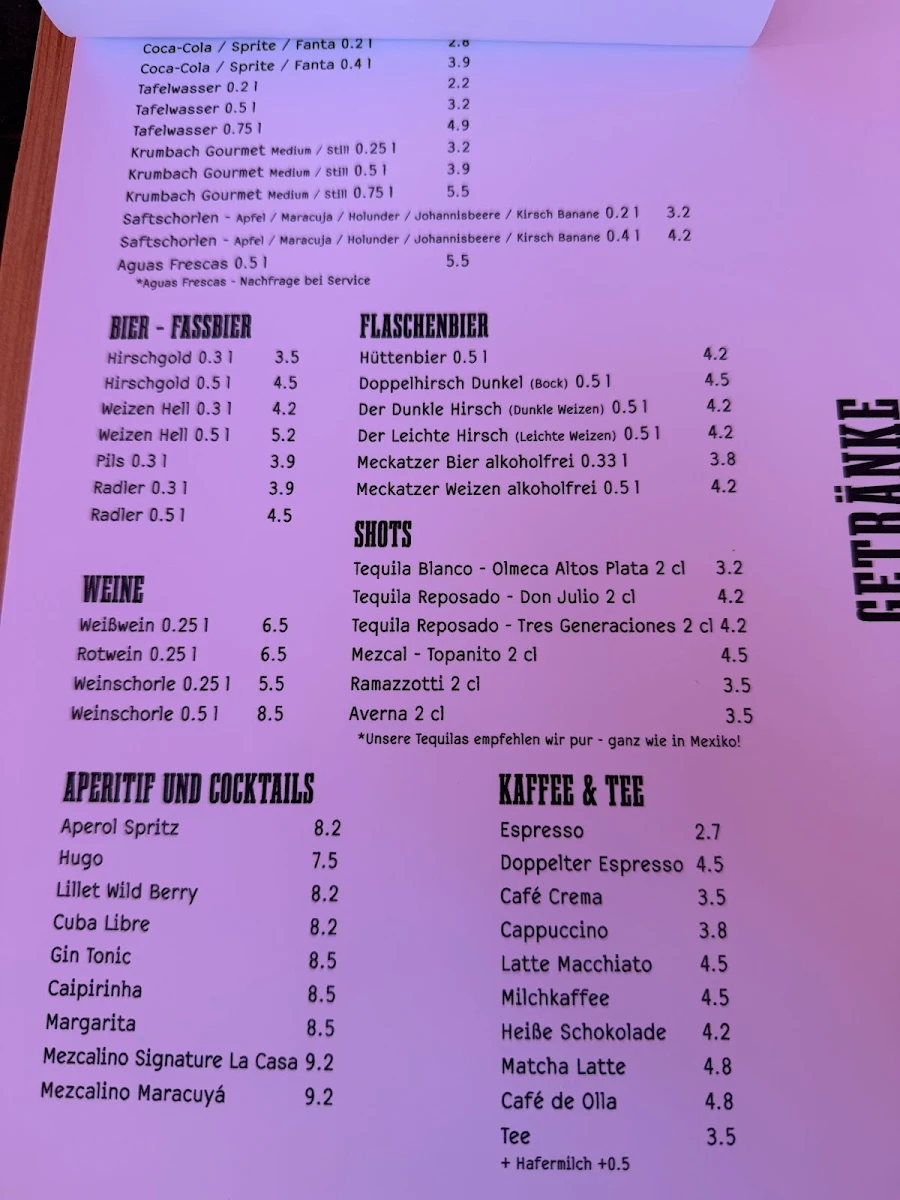 Speisekarte photo 1