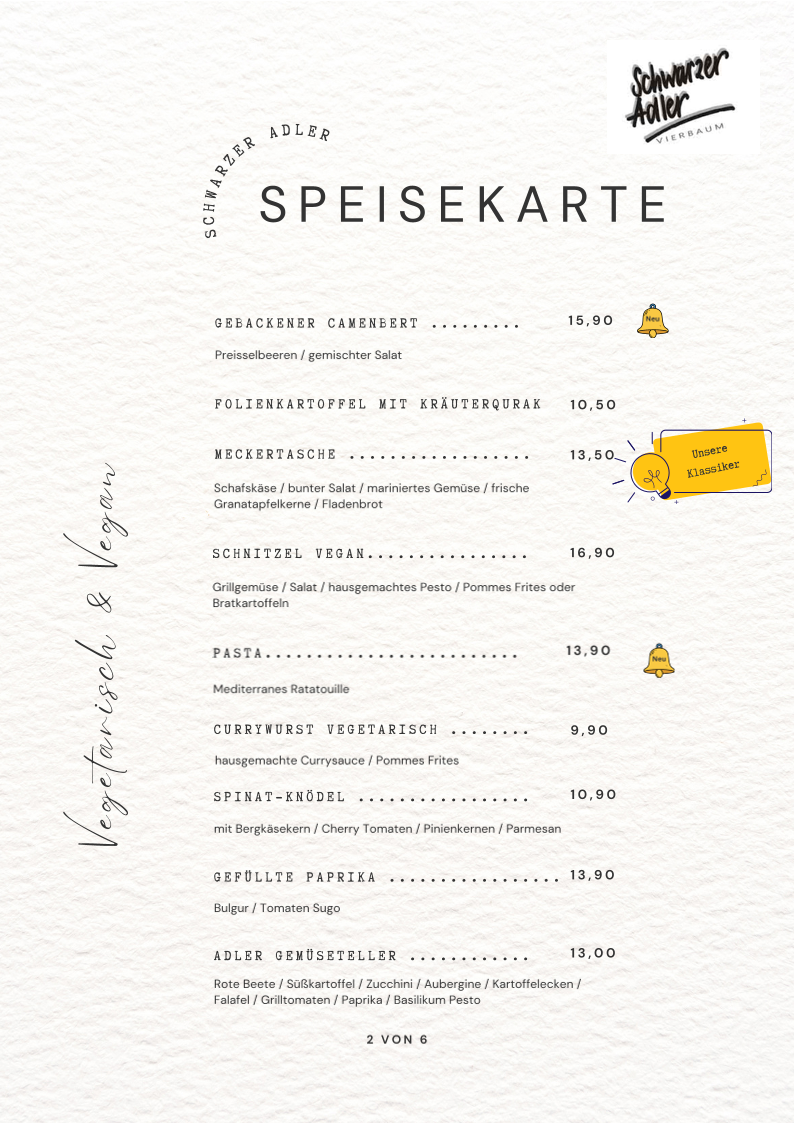 Speisekarte photo 2