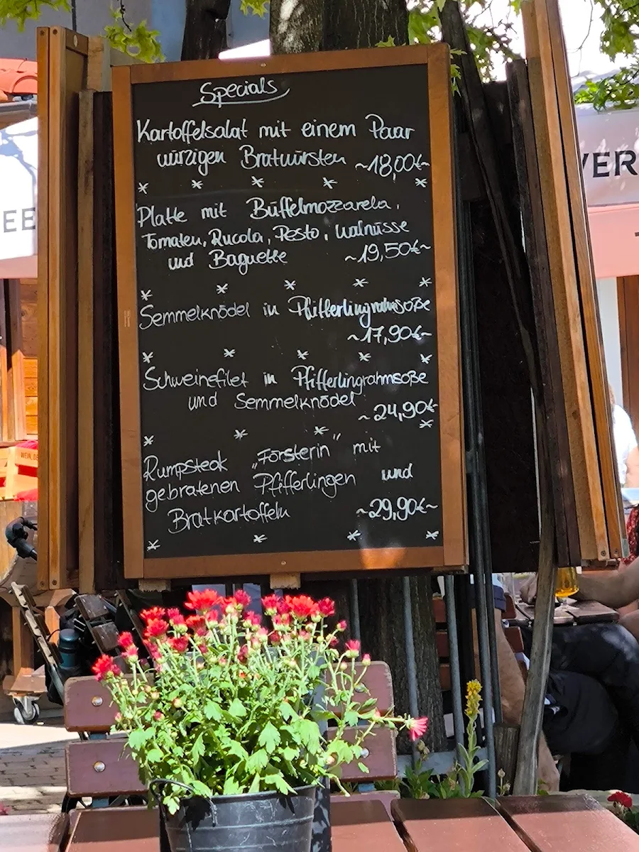 Speisekarte, Café Ideal im Haus der Deutschen Weinstraße
