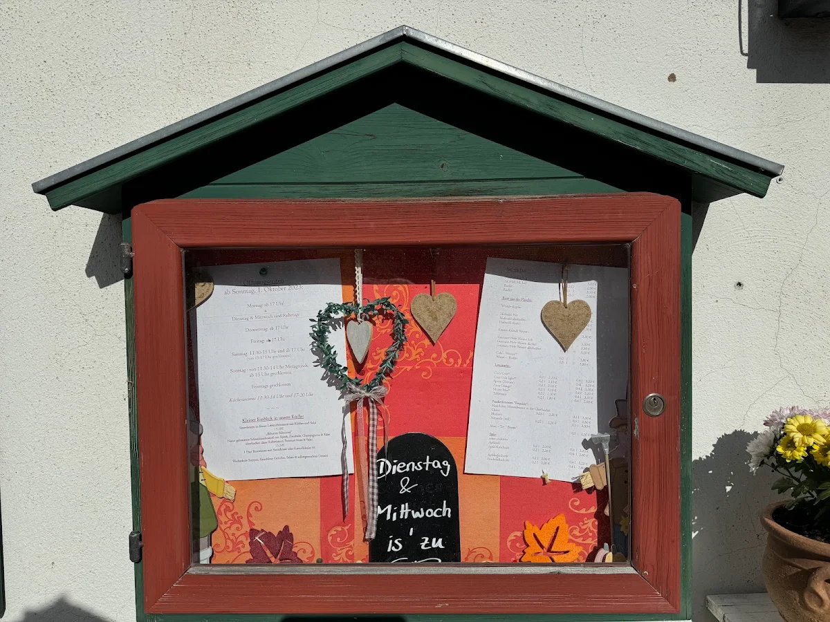 Speisekarte, Gasthaus Zur Krone