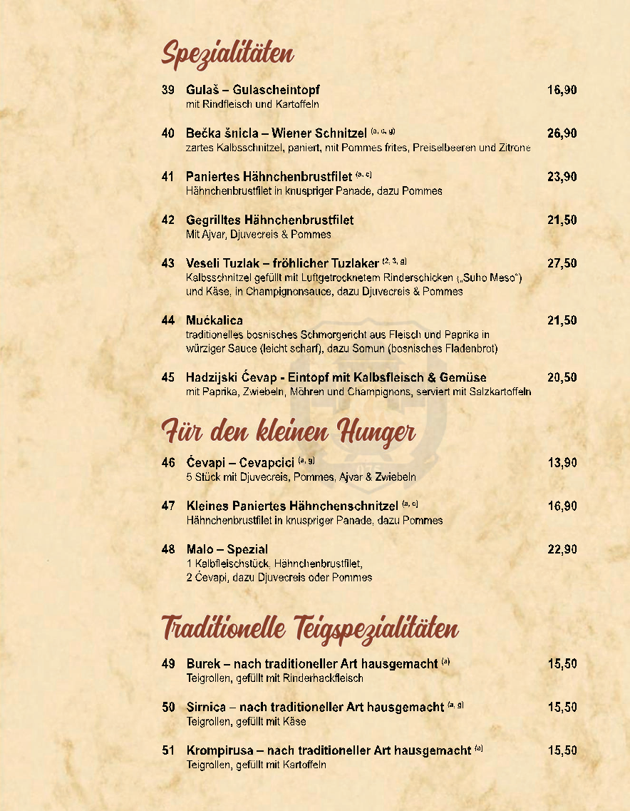 Speisekarte photo 9