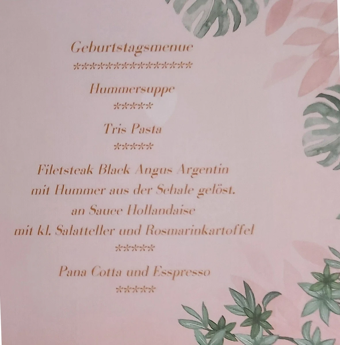 Speisekarte, La Trattoria da Pippo am Schlenderhan