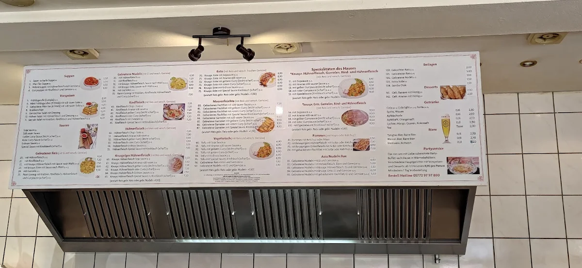 Speisekarte, Thang Long Bistro
